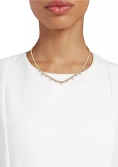 Saks Fifth Avenue Two-Tone 14K Gold & 0.84 TCW Diamond Beaded Station Necklace