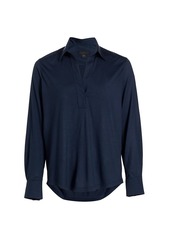 Saks Fifth Avenue COLLECTION Virgin Wool Collared Shirt