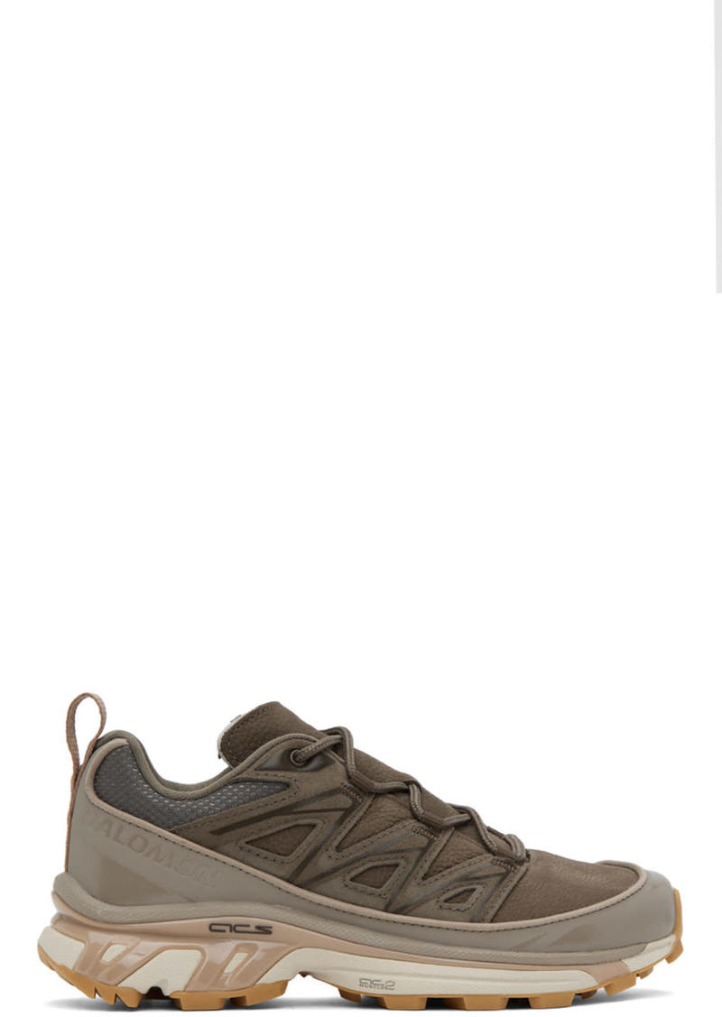Salomon Brown XT-6 Expanse Leather Sneakers