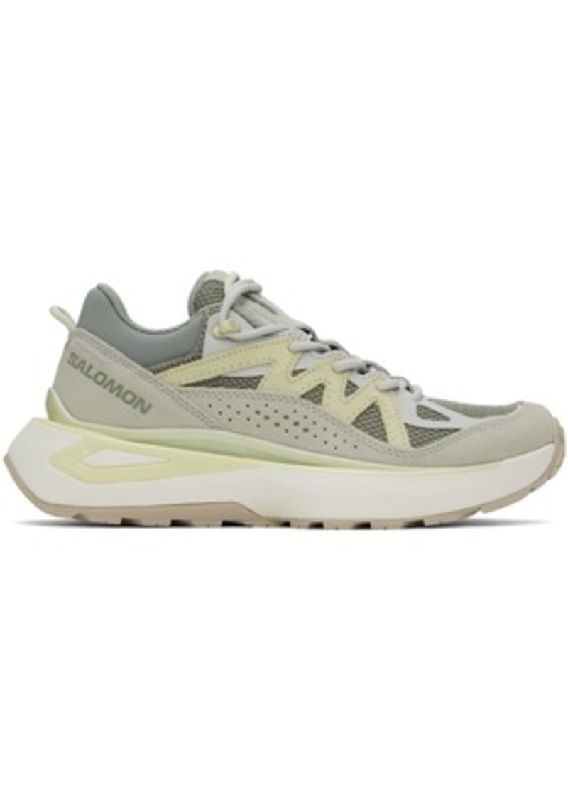 Salomon Gray & Green Odyssey Elmt Low Sneakers