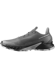 Salomon Men's ALPHACROSS 5 Trail Running Shoes for Men Pewter / Black / Ghost Gray