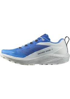 Salomon Men's SENSE RIDE 5 Trail Running Shoes for Men Ibiza Blue / Lapis Blue / White