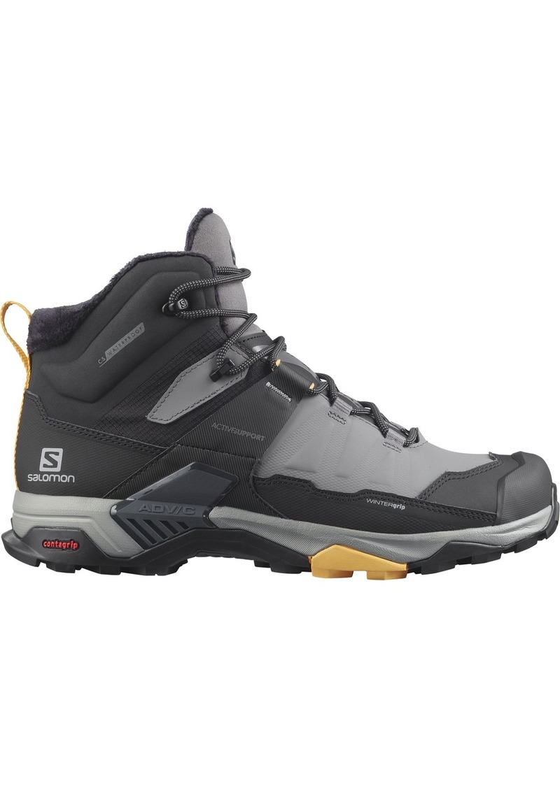 Salomon Men's X Ultra 4 Winter Insulated Waterproof Boots, Size 8, Gray