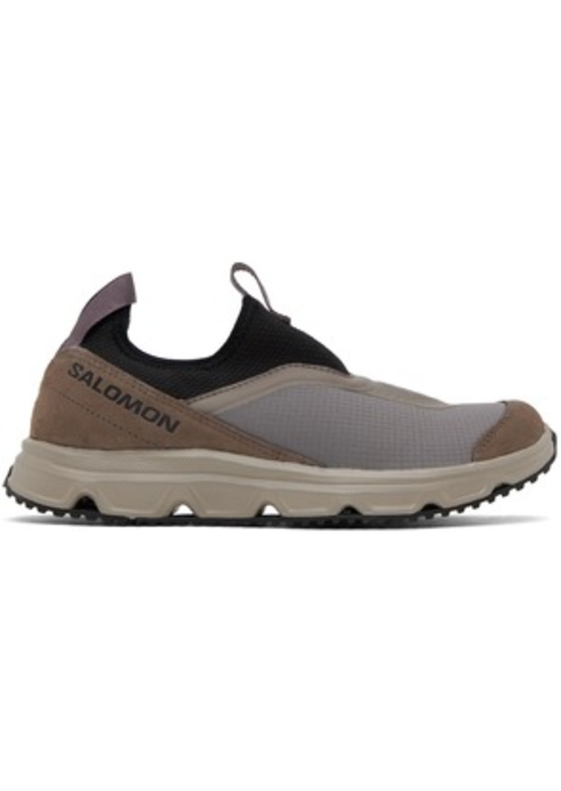 Salomon Taupe & Black RX Snug Sneakers