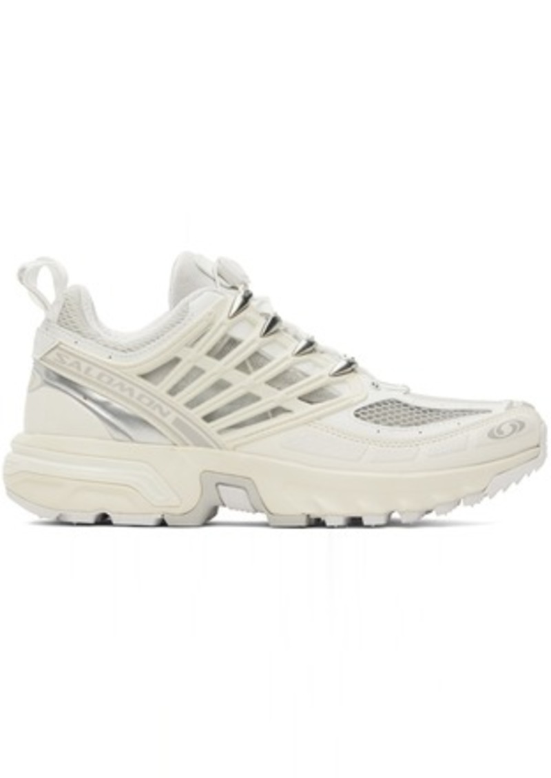 Salomon White & Silver ACS Pro Sneakers