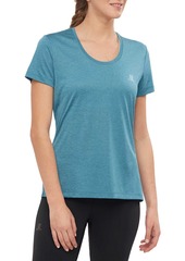 Salomon Women's Agile Short Sleeve T-Shirt, XS, Blue