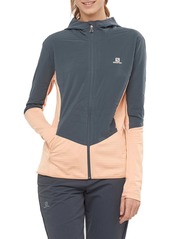 Salomon Women's Outline All Sea Hybrid Midlayer Jacket, XS, Pink