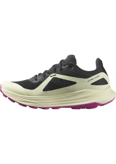 Salomon Women's ULTRA FLOW Trail Running Shoes for Women Black / Transparent Yellow / Rose Violet