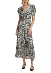 Saloni Lea Floral Maxi Dress