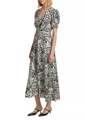 Saloni Lea Floral Maxi Dress