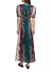 Saloni Lea Paisley Silk Maxi Dress