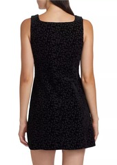 Saloni Mika Floral Velvet Minidress