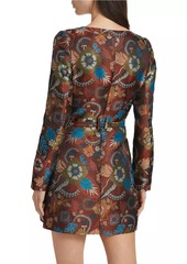 Saloni Natalya-B Floral Belted Minidress