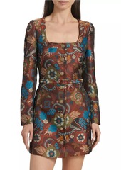 Saloni Natalya-B Floral Belted Minidress