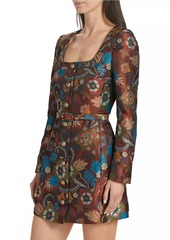 Saloni Natalya-B Floral Belted Minidress