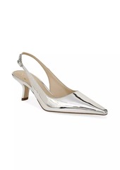 Sam Edelman Bianka 60MM Metallic Leather Slingback Pumps