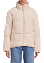 Sam Edelman Chenille Corduroy Puffer Jacket