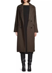 Sam Edelman Double-Breasted Long Coat