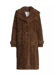 Sam Edelman Faux-Fur Notch Collar Coat