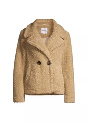 Sam Edelman Faux Shearling Double-Breasted Jacket
