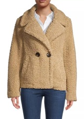 Sam Edelman Faux Shearling Double-Breasted Jacket
