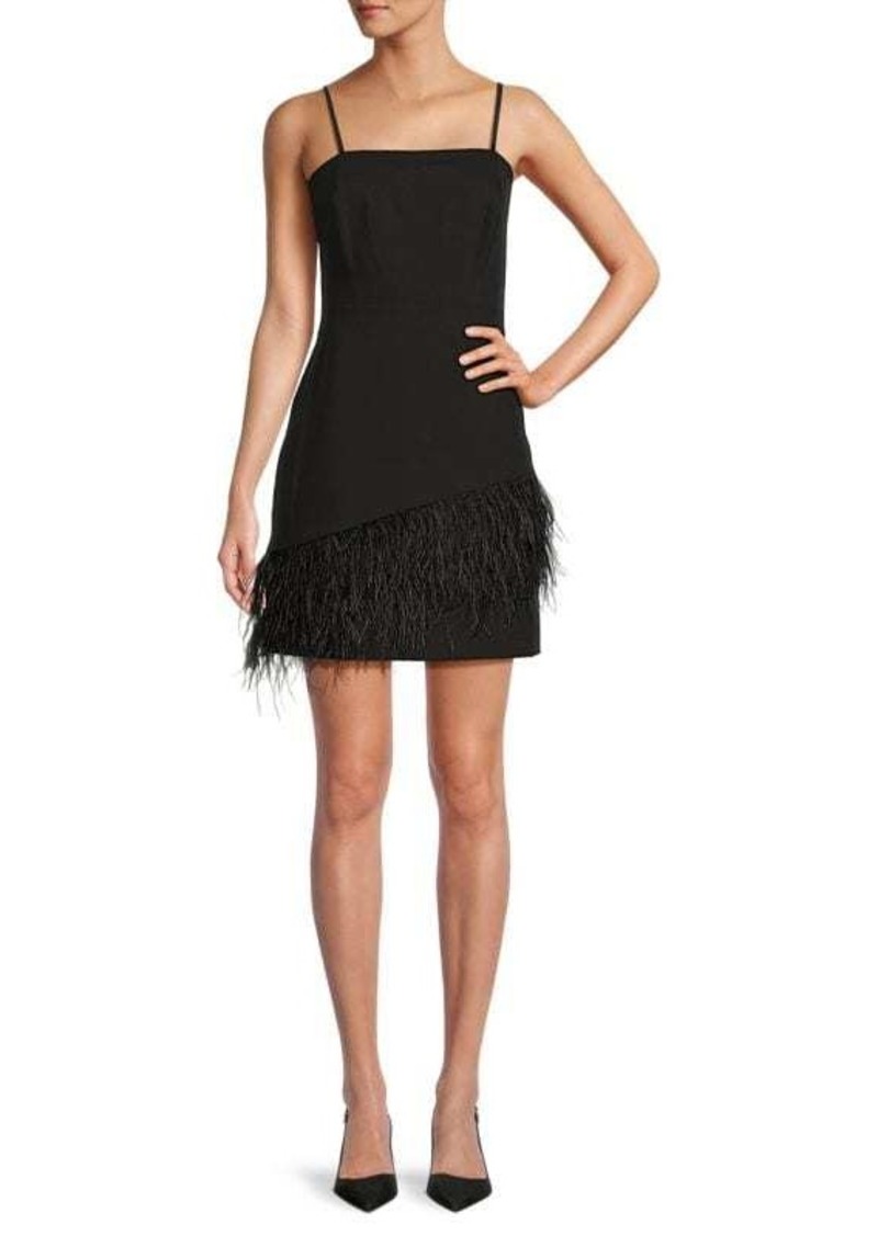 Sam Edelman Feather Trim Mini Dress