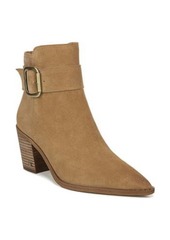 Sam Edelman Leonia Pointed Toe Bootie in Golden Caramel Suede at Nordstrom