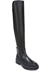 Sam Edelman Lerue Womens Faux Leather Lug Sole Over-The-Knee Boots