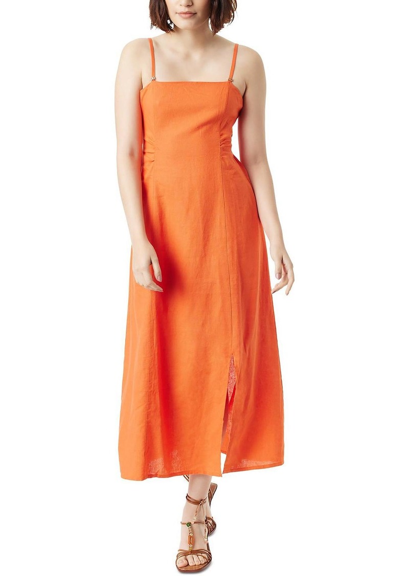 Sam Edelman Merisa Womens Ruched Long Maxi Dress