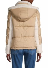 Sam Edelman Mixed-Media Puffer Jacket