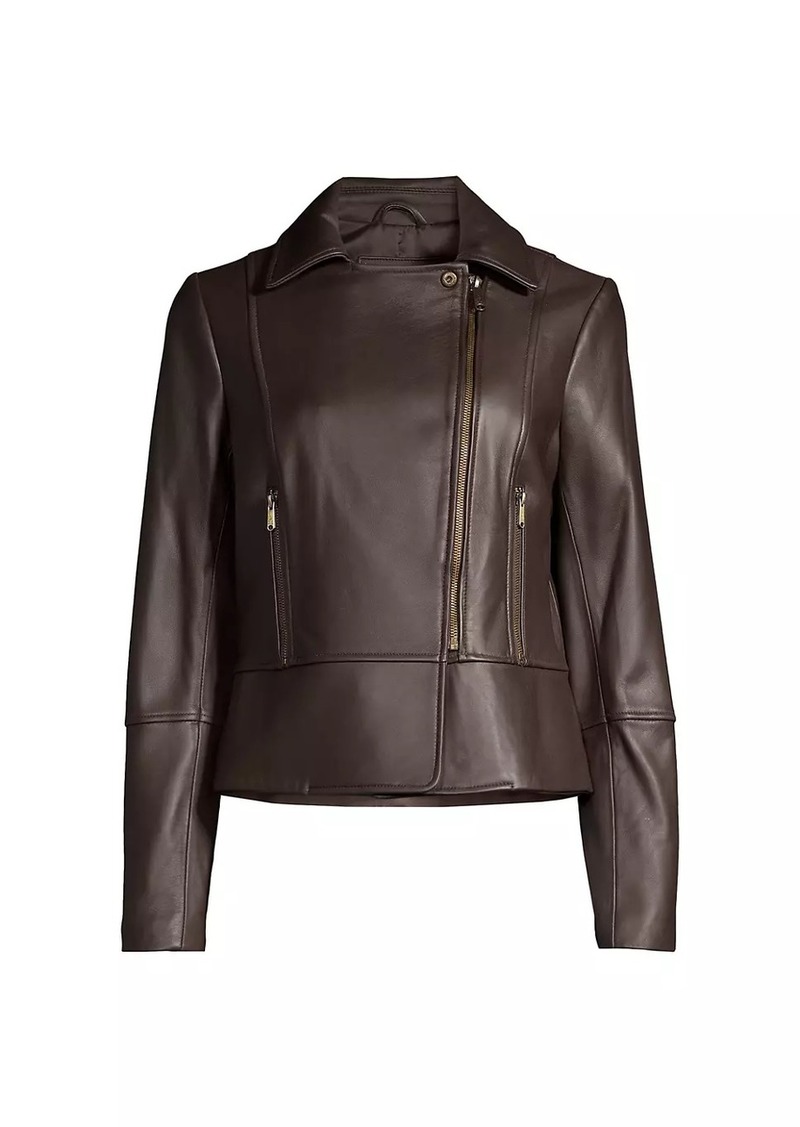 Sam Edelman Peplum Leather Jacket
