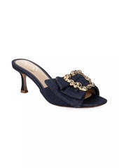 Sam Edelman Pietra Bow-Embellished Kitten-Heel Sandals