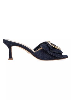 Sam Edelman Pietra Bow-Embellished Kitten-Heel Sandals
