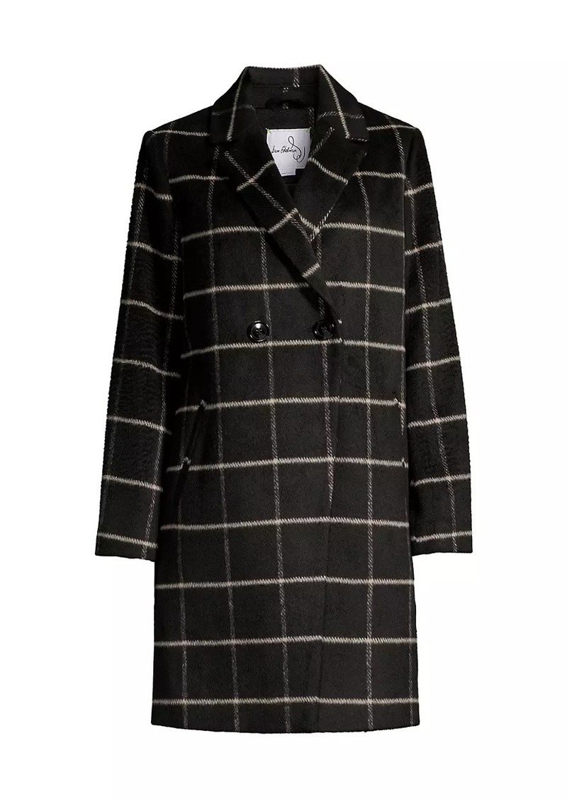 Sam Edelman Plaid Double-Breasted Coat