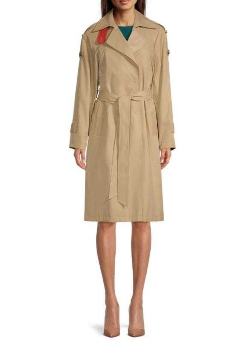 Sam Edelman Raglan Sleeve Belted Trench Coat