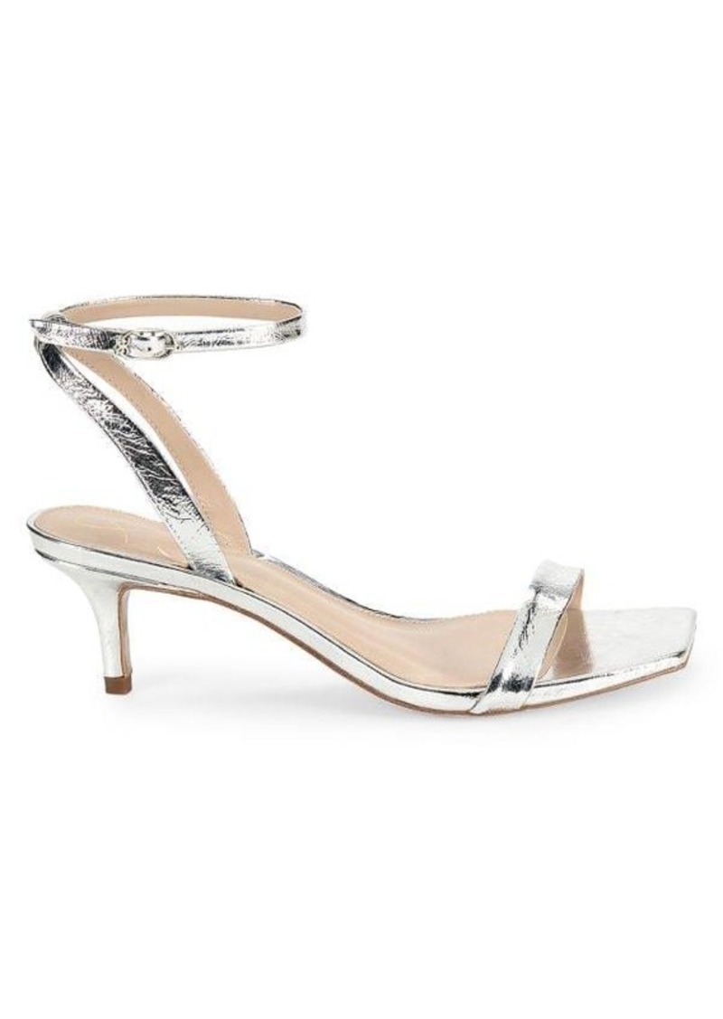 Sam Edelman Rayelle Leather Metallic Sandals