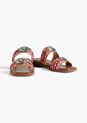 Sam Edelman - Hardyn embellished leather sandals - Brown - US 5