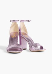 Sam Edelman - Yaro mirrored and lizard-effect leather sandals - Purple - US 5