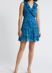 Sam Edelman Breazy Zebra Stripe Ruffle Minidress