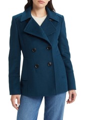 Sam Edelman Double Breasted Wool Blend Peacoat