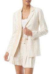 Sam Edelman Enola Variegated Stripe Linen Blend Jacket