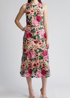 Sam Edelman Floral Embroidery A-Line Dress