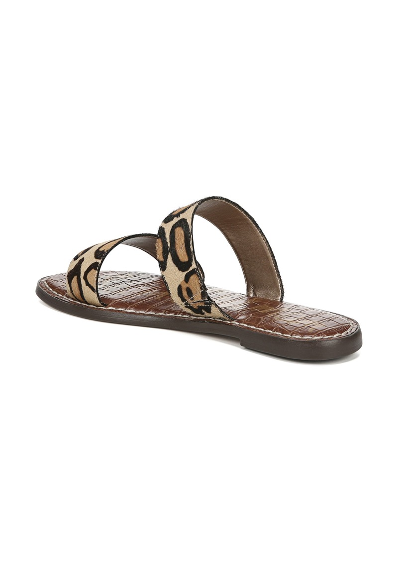 gala two strap genuine calf hair slide sandal