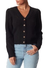 Sam Edelman Julietta Puff Sleeve Mixed Stitch Cardigan