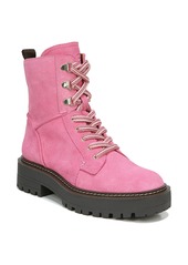 Sam Edelman Laurie Platform Combat Boot in Pink Confetti Suede at Nordstrom