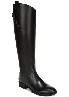 Sam Edelman Penny Knee-High Riding Boots - Black Leather