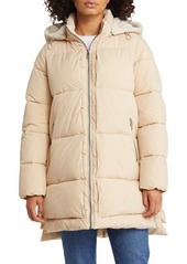 Sam Edelman Puffer Jacket with Removable Faux Shearling Trim