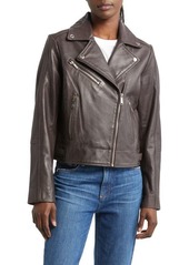 Sam Edelman Washed Leather Moto Jacket