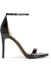 Sam Edelman Woman Ariella Faux Patent-leather Sandals Black