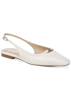 Sam Edelman Women's Cleo Snip-Toe Slingback Flats - Bright White